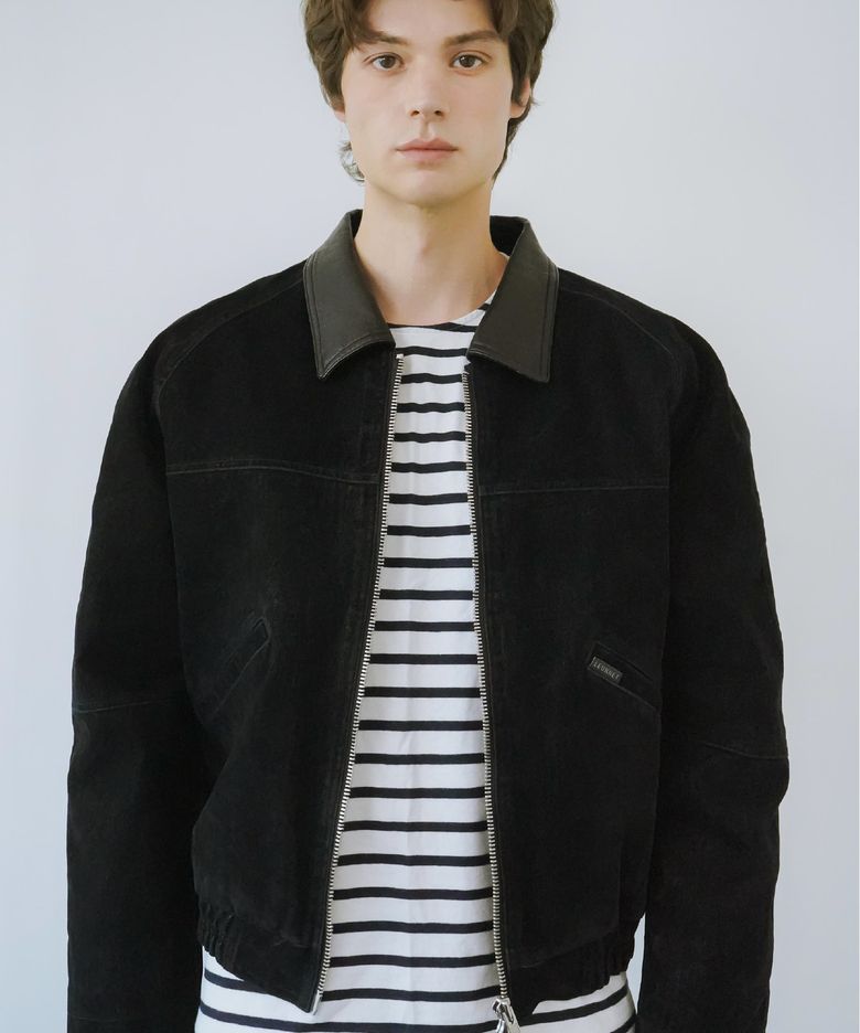 벨벳 뮤트 데님 자켓 (Velvet Mute Denim Jacket) / Navy