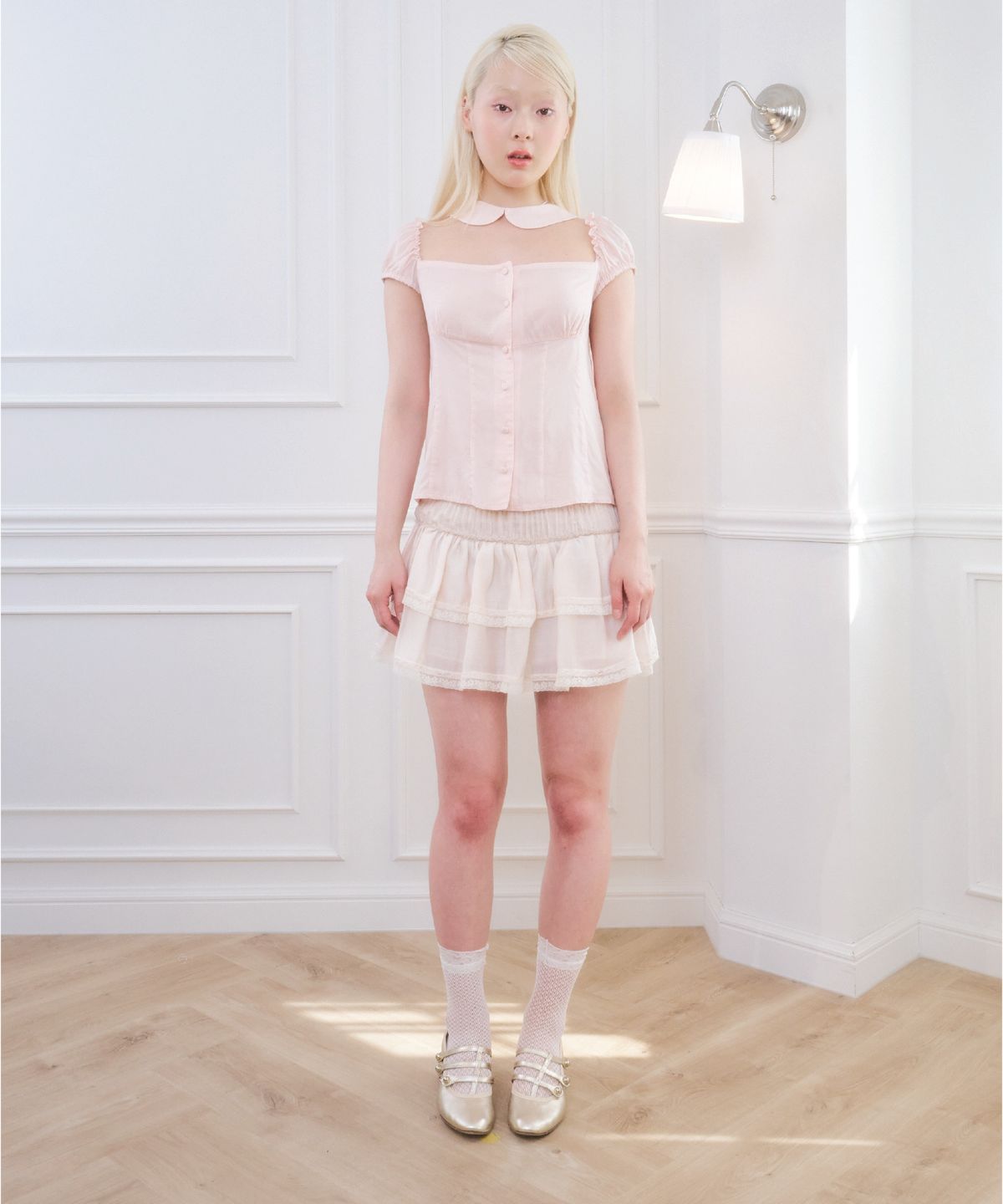 벨리아르(BELLIALEU) PARIS BLOUSE PINK