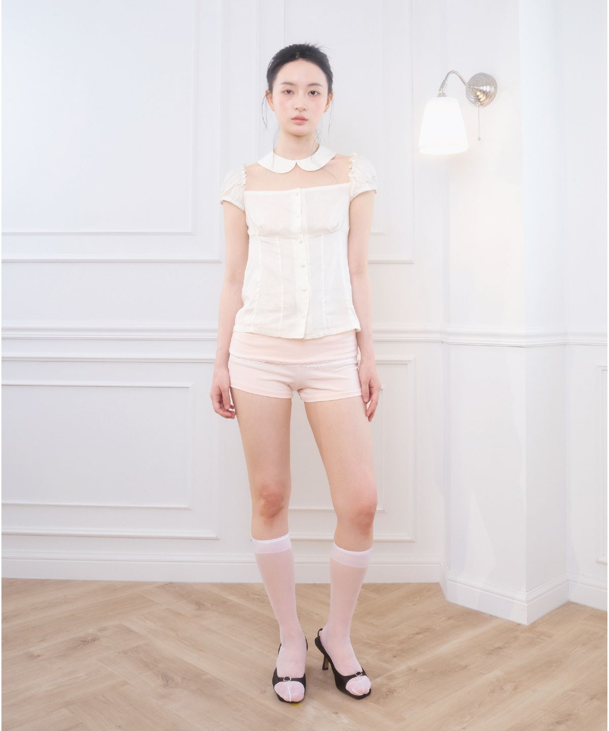 벨리아르(BELLIALEU) PARIS BLOUSE IVORY