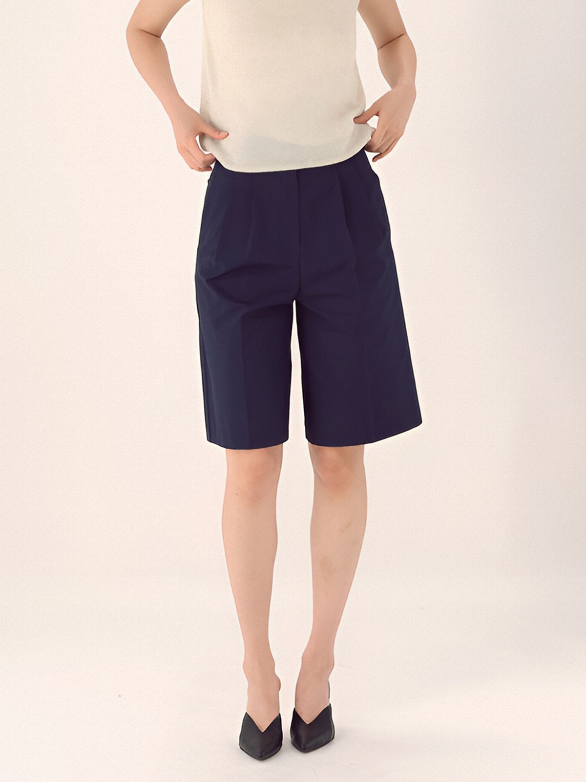 아쿠드(ACUD) Contour Bermuda Pants _Navy