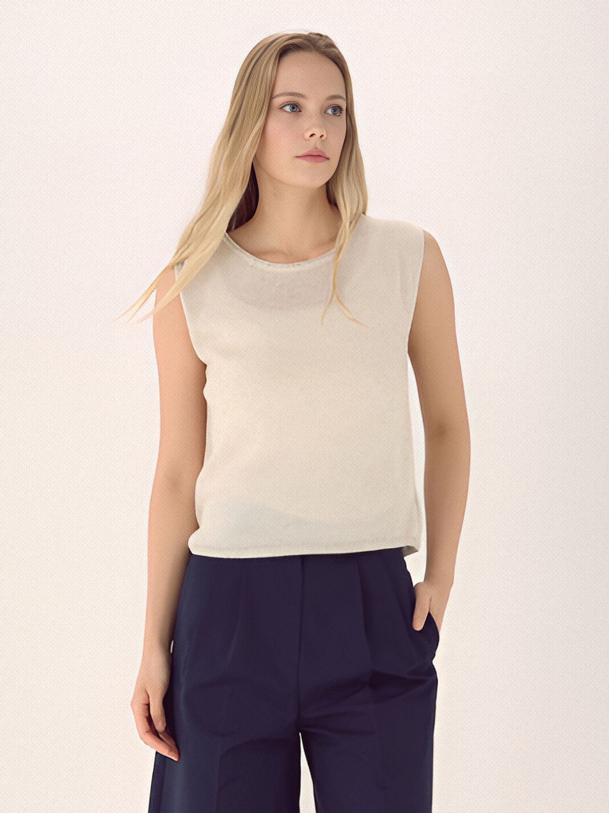아쿠드(ACUD) Natural Flow Linen Knit _Ivory