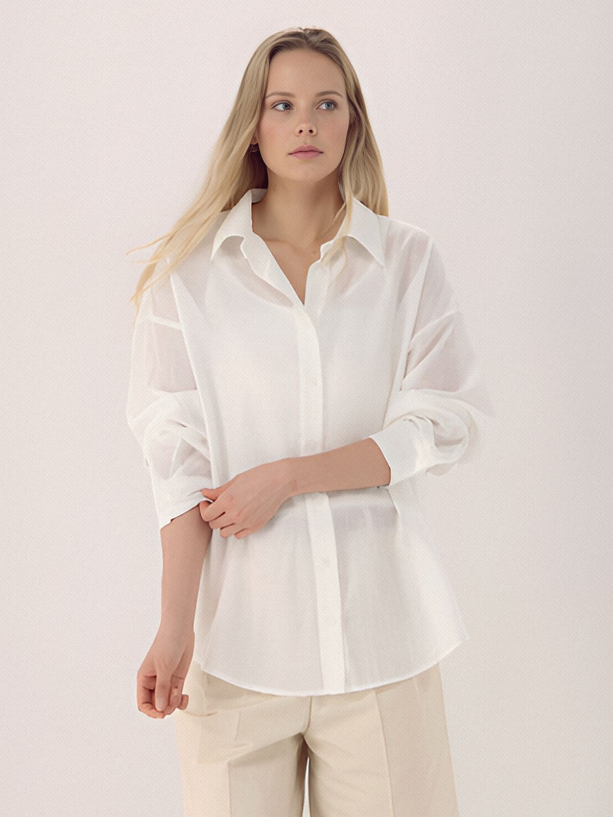 아쿠드(ACUD) Relaxed Tencel Shirt _Ivory