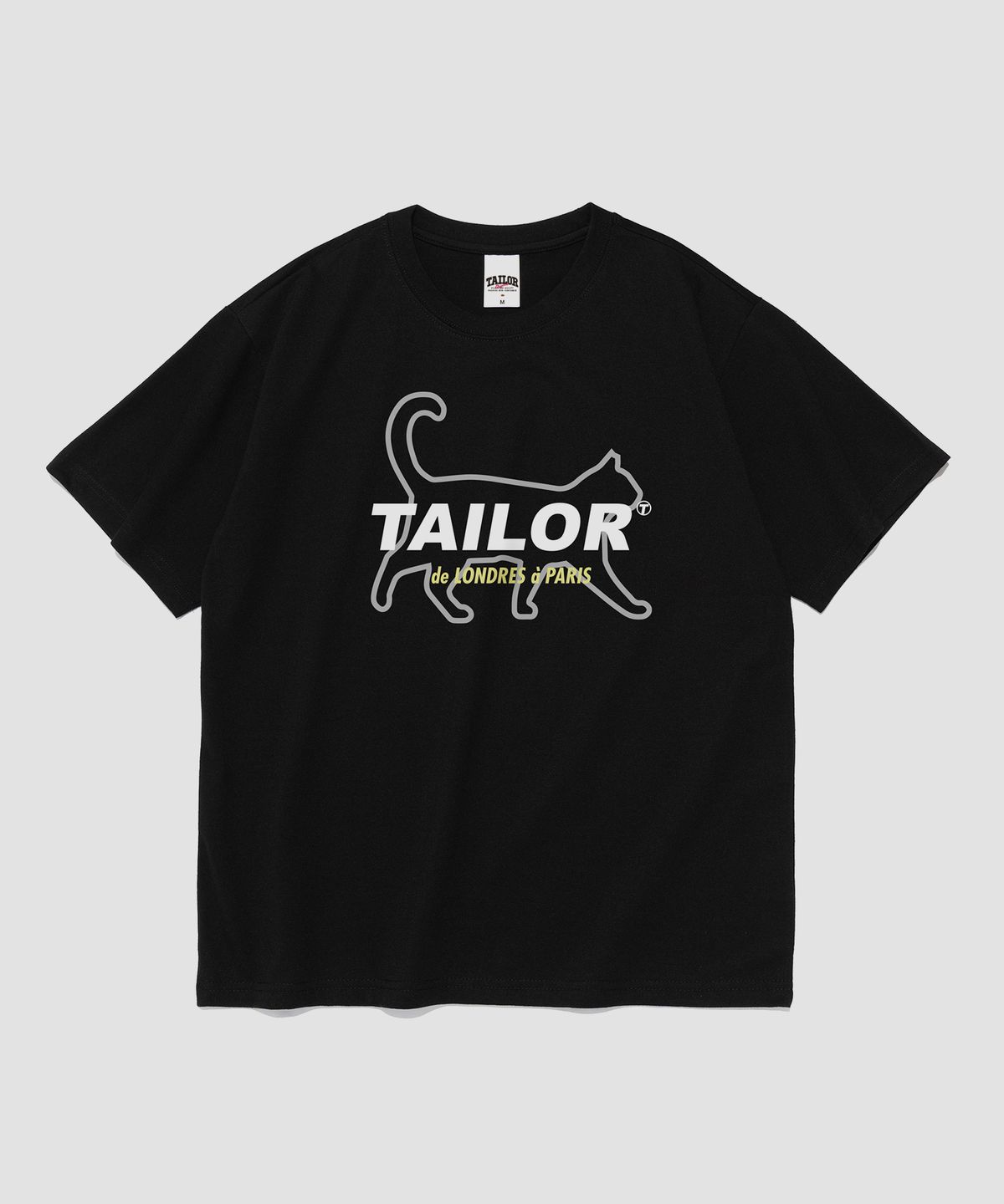 테일러 스튜디오(TAILOR STUDIO) 키치 테일스 로고 반팔티 (블랙)