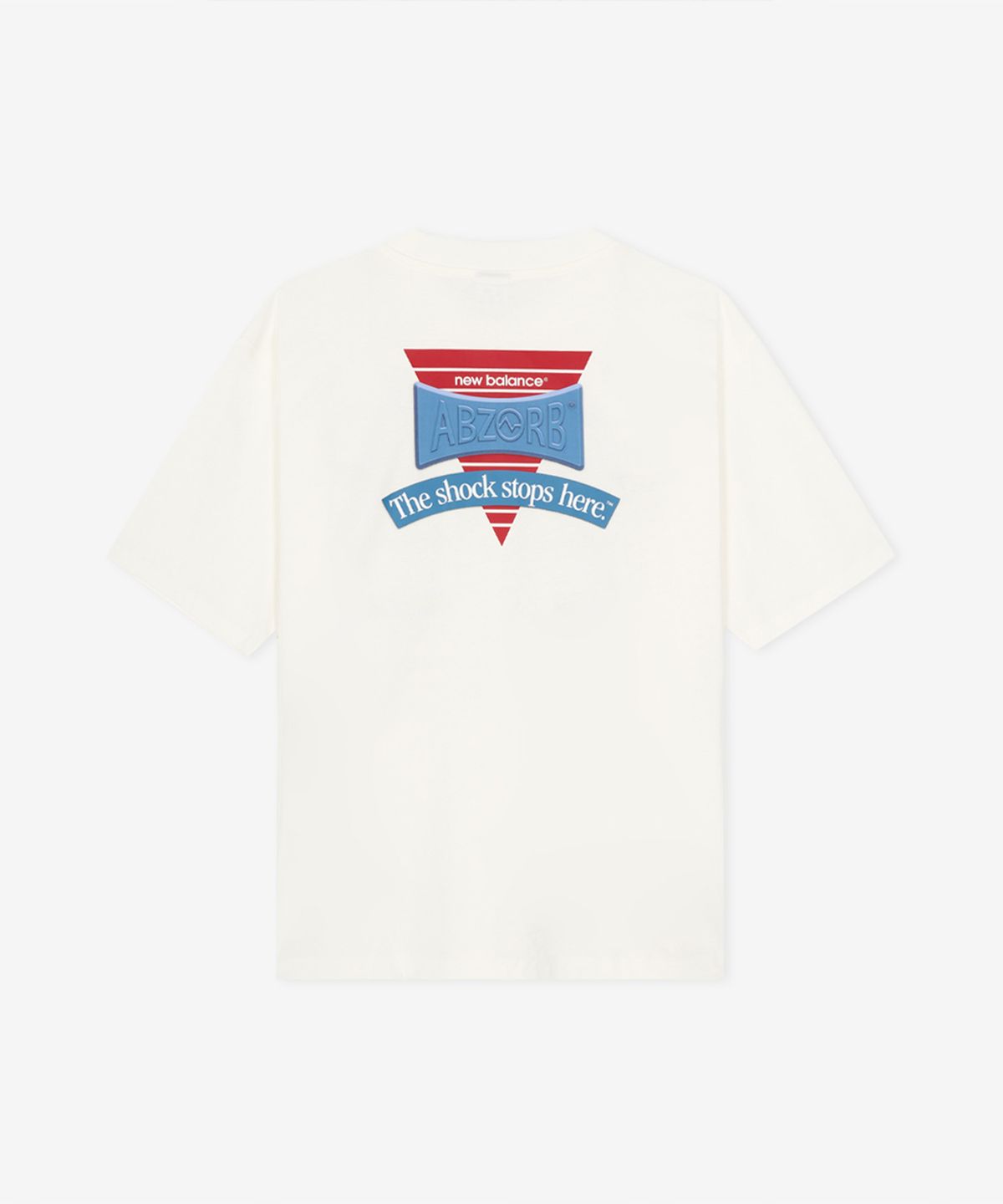 뉴발란스(NEW BALANCE) NBNEG32803 / UNI Abozorb 그래픽 반팔티 (WHITE)