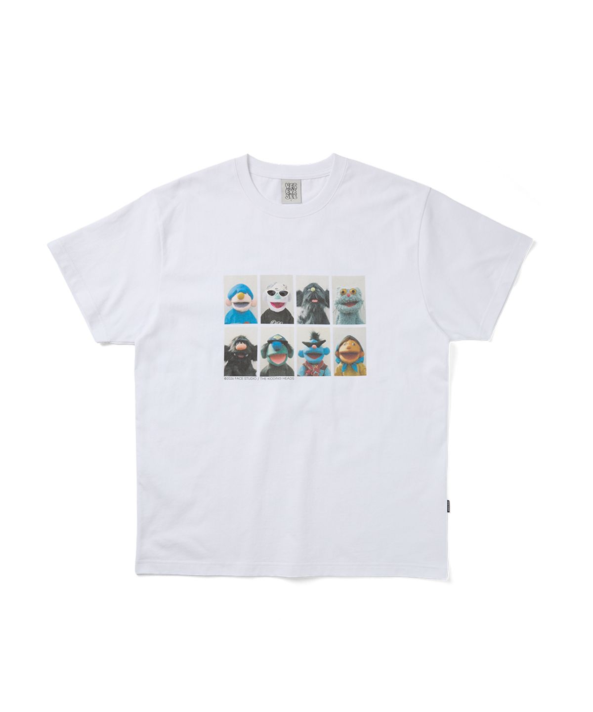 예스아이씨(YESEYESEE) The Kidding Heads Frame Tee White