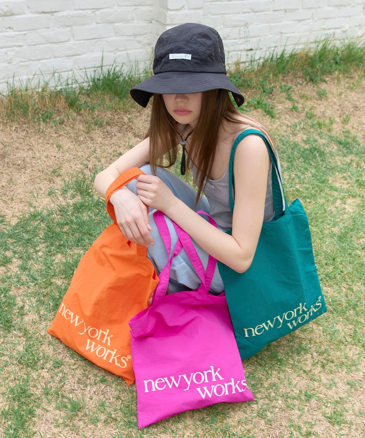 뉴욕웍스(NEWYORKWORKS) 워터프루프 컬러풀 방수 에코백 가방 13color