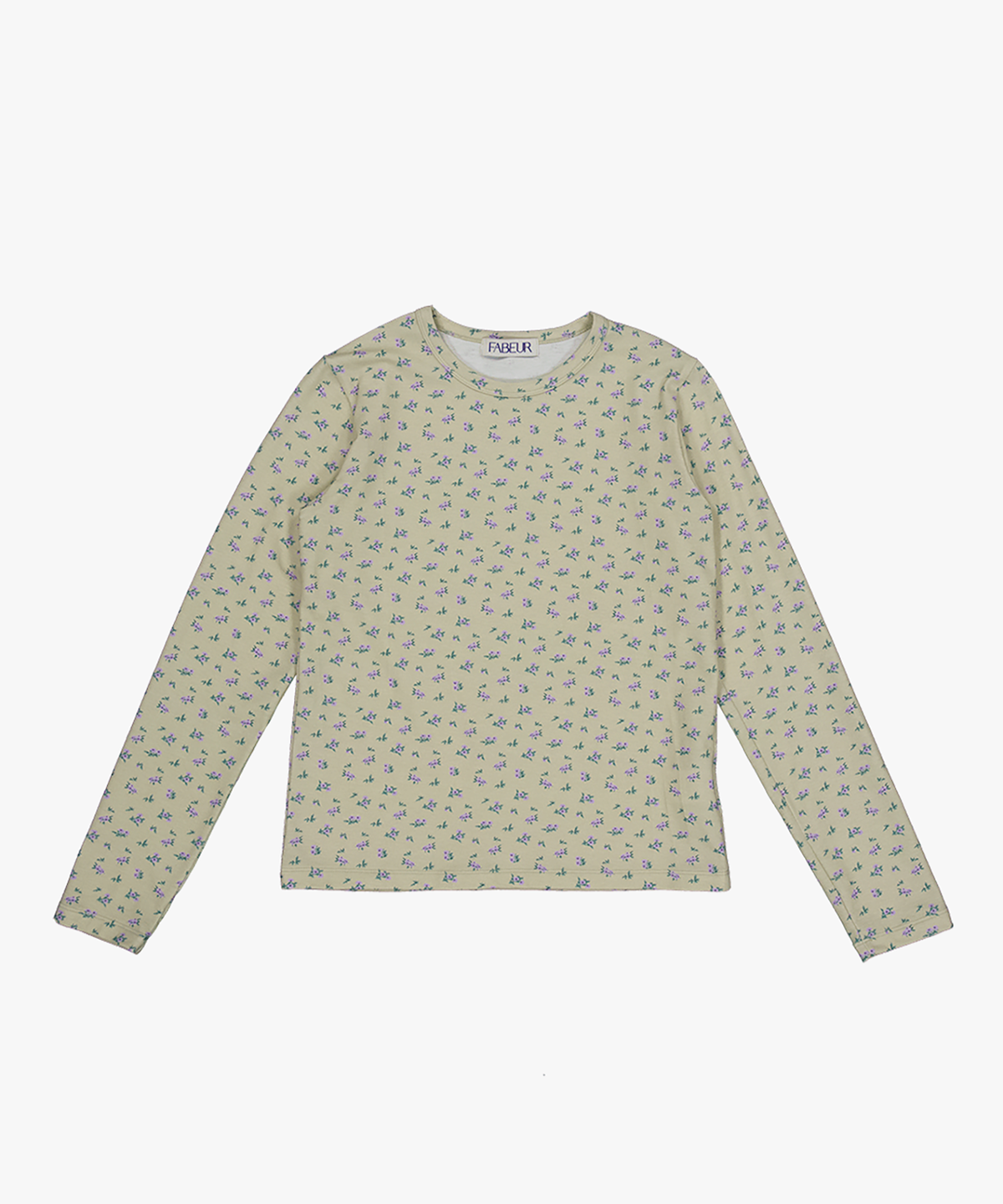 파버(FABEUR) FLOWER PATTERN T-SHIRT (YELLOW)