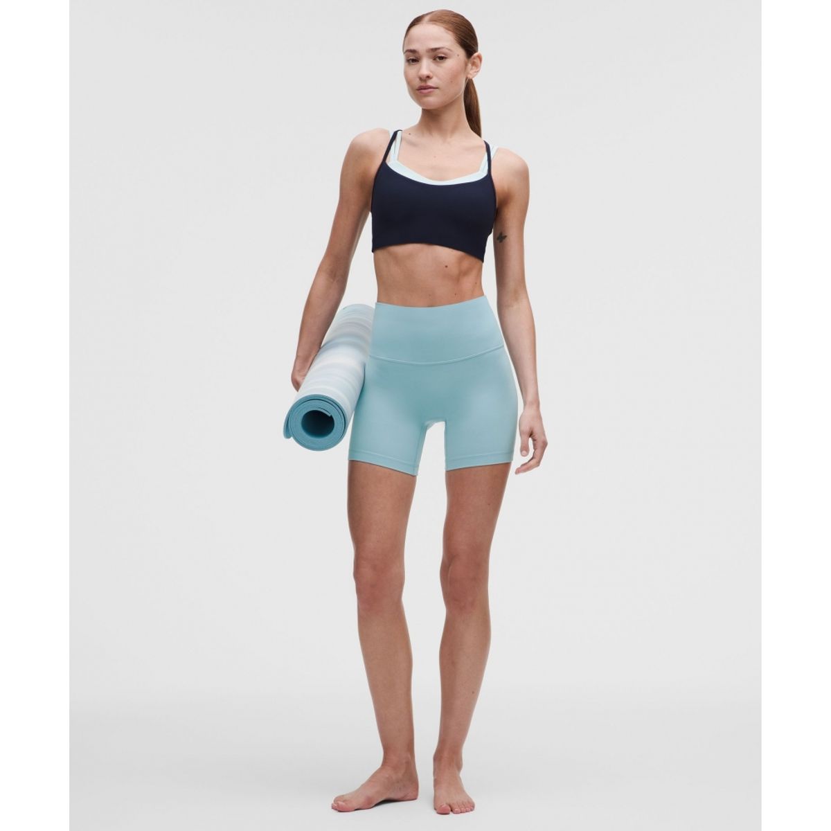 룰루레몬(LULULEMON) Align No Line™ 하이라이즈 쇼츠 6inch  SEAF