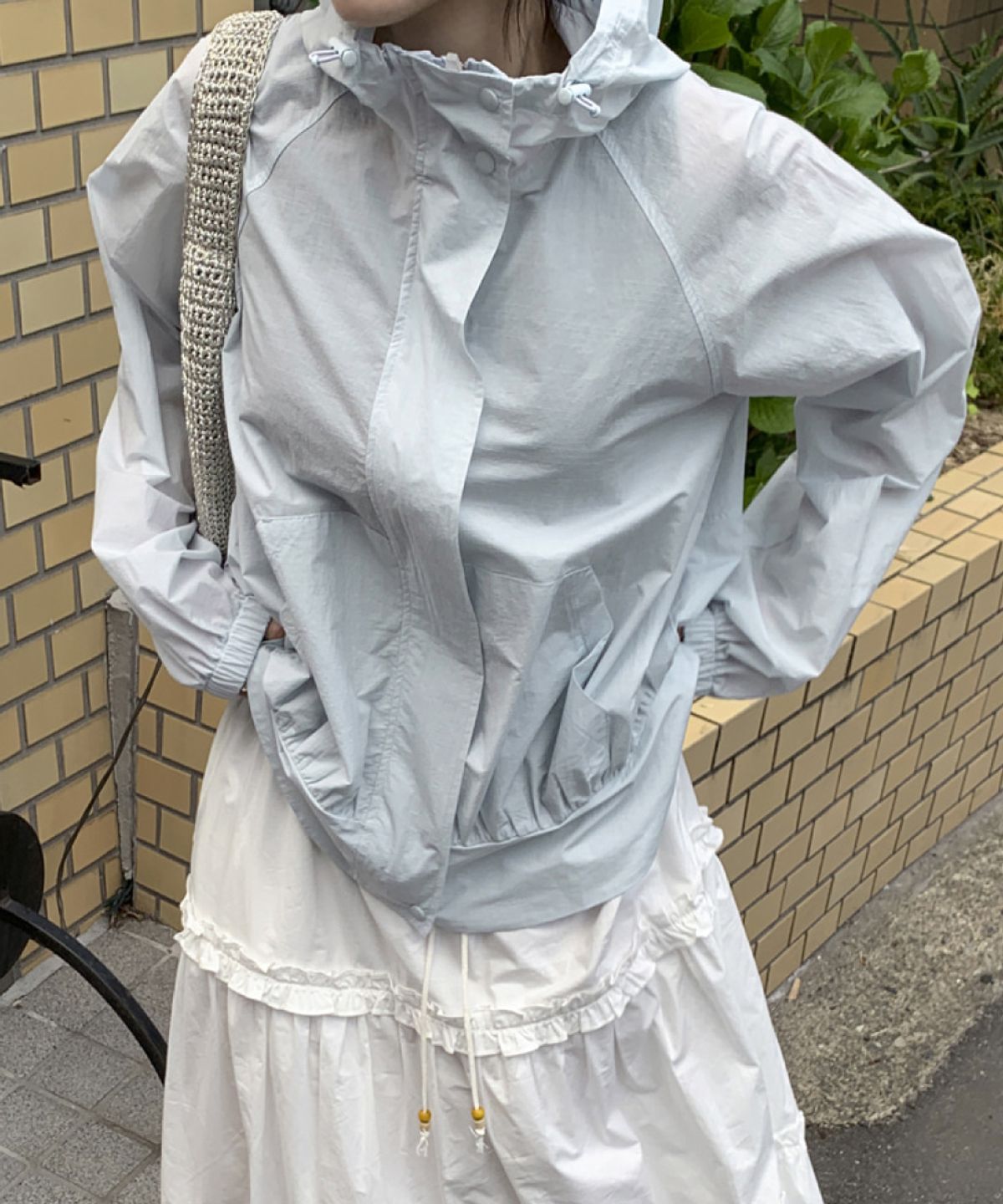 토아베(TOAVE) Flare Line Windbreaker (Sky)