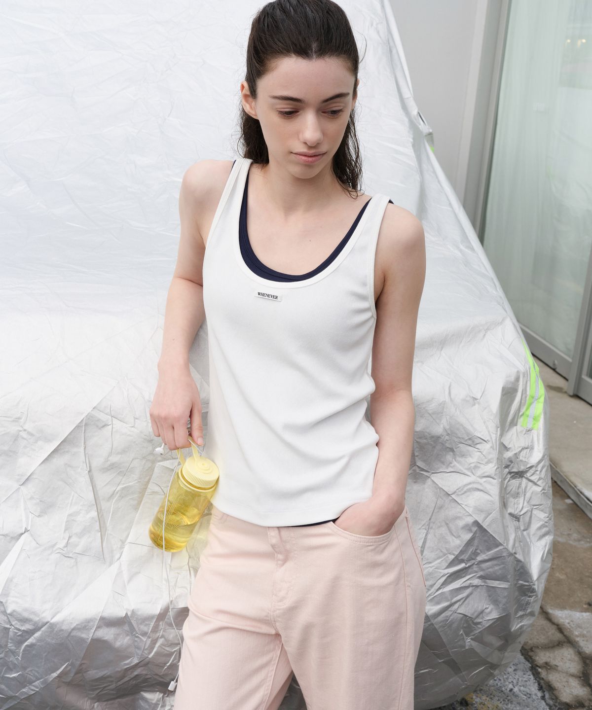 르바(LEVAR) All-day Sleeveless Top - Snow White