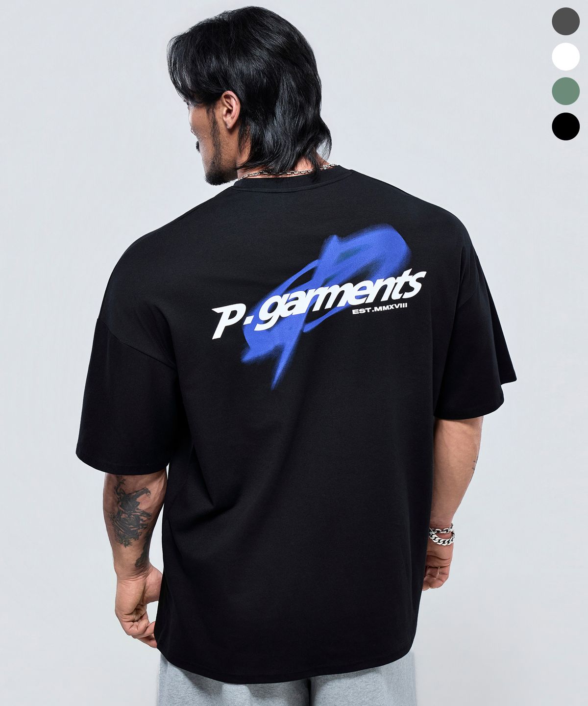 피지컬가먼츠(PHYSICAL GARMENTS) P2648 오르빗 블러 자이언트 반팔 [4COLOR]