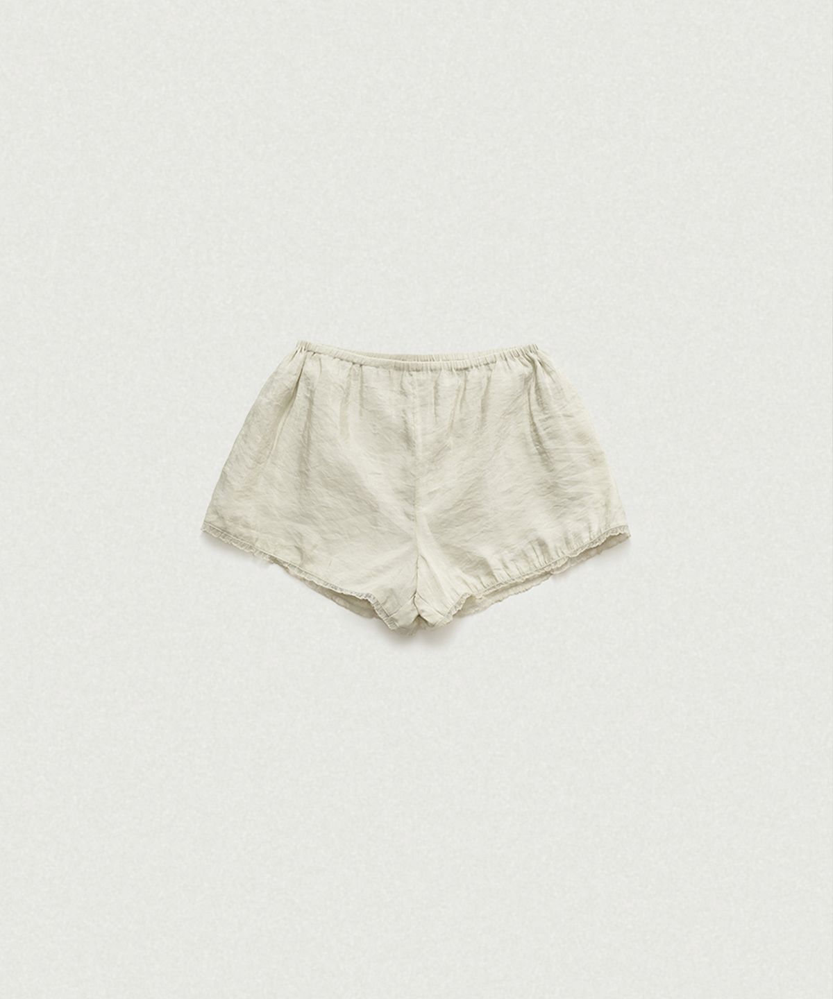 더바넷(THEBARNNET) Moire Satin Lace Shorts_Mint