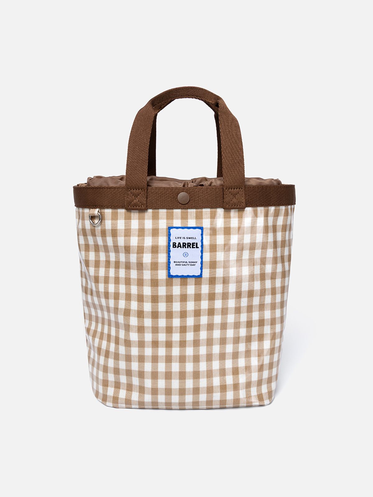 배럴(BARREL) 스위머즈 바스켓 토트백 11L 브라운 (B6SUABG008BRW)