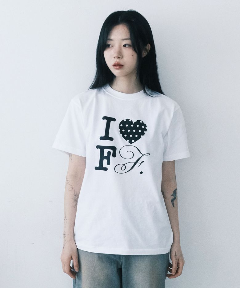 아이러브 F 로고 티셔츠 (2 Colors)