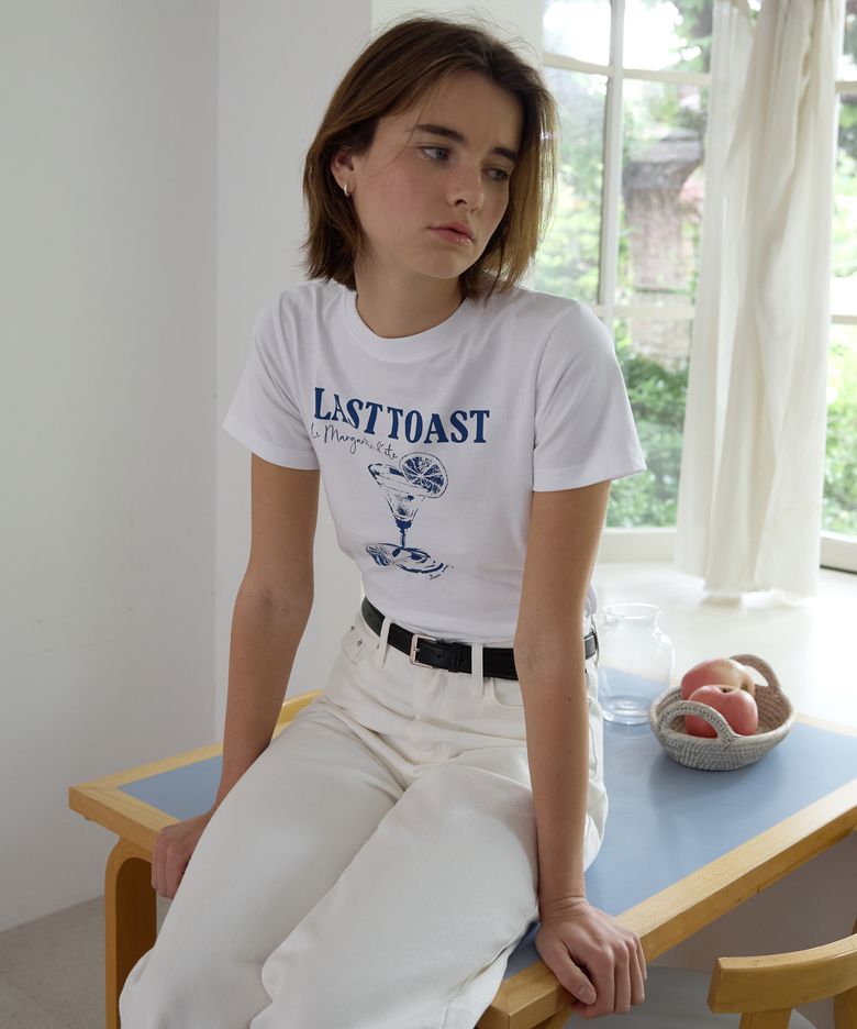 A LAST TOAST TEE_WHITE