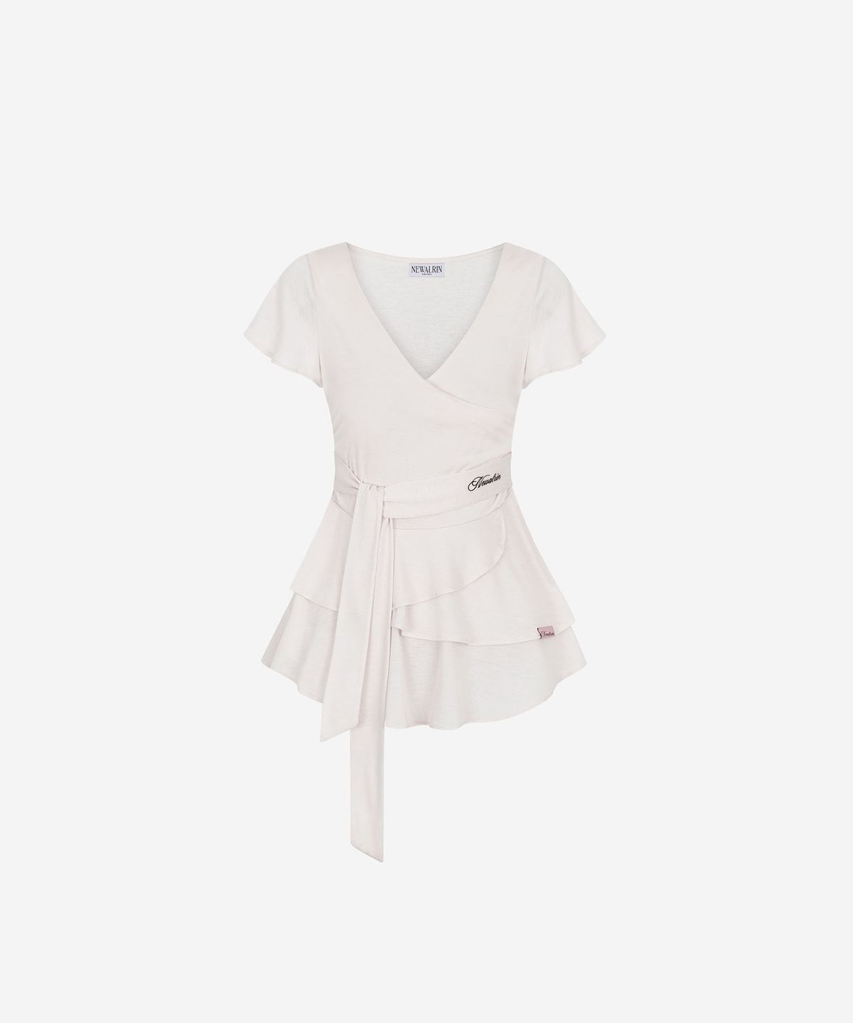 뉴얼린(NEWALRIN) Swan Draping Shawl Blouse (3Colors)