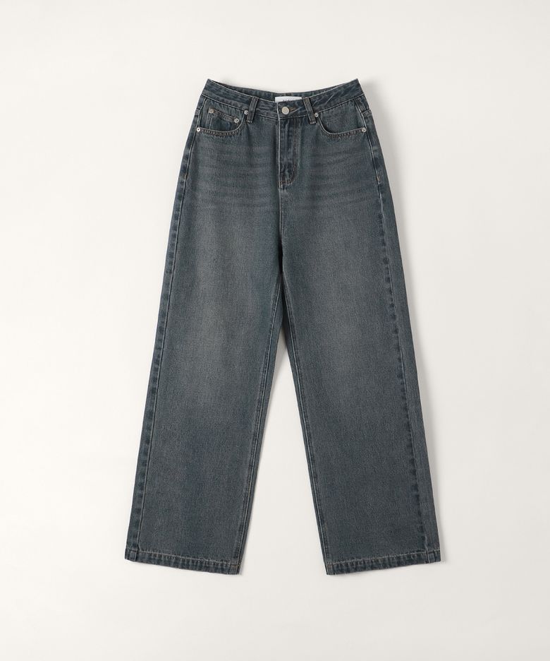 Labo Wide Denim Pants (Tin blue)