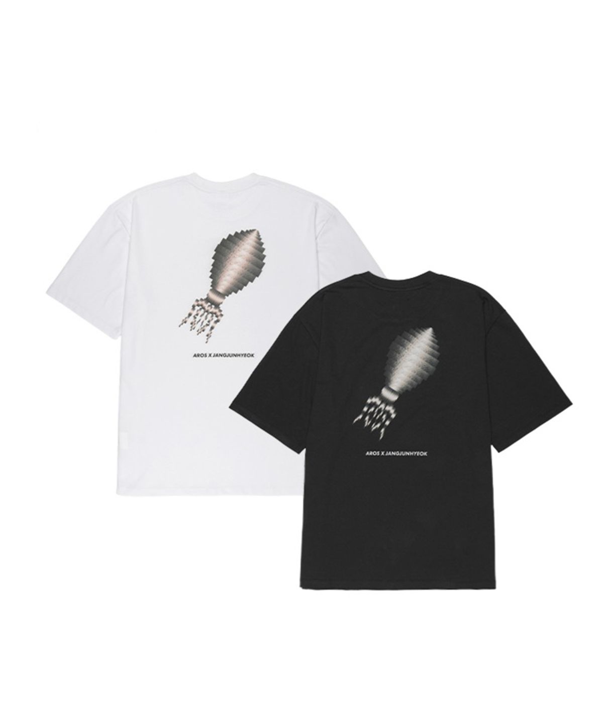 아로스(AROS) [AROS X JANG JUN HYEOK] Fragments Tee Squid 오징어