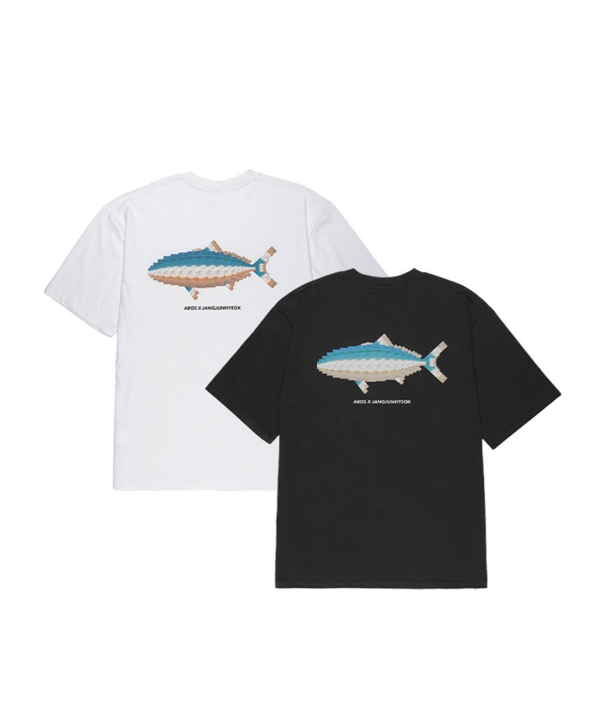 아로스(AROS) [AROS X JANG JUN HYEOK] Fragments Tee Yellowtail 방어