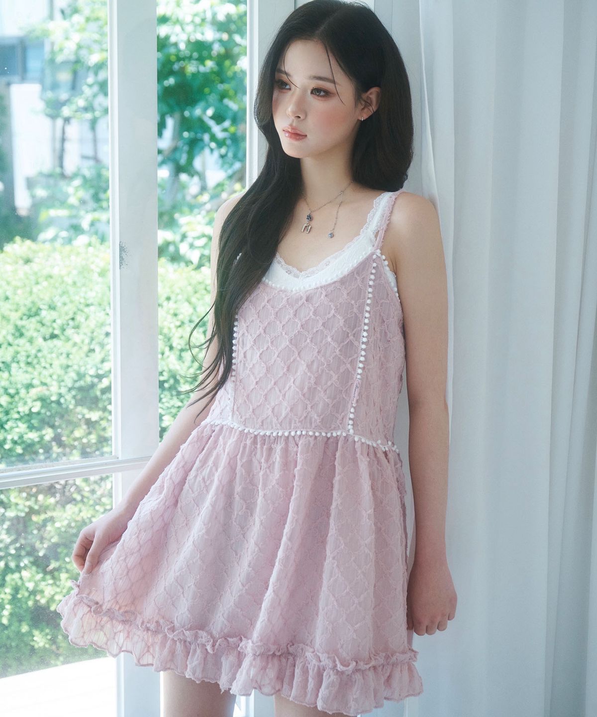 뉴얼린(NEWALRIN) Tutu Frill Lace Sleeveless Dress(3colors)