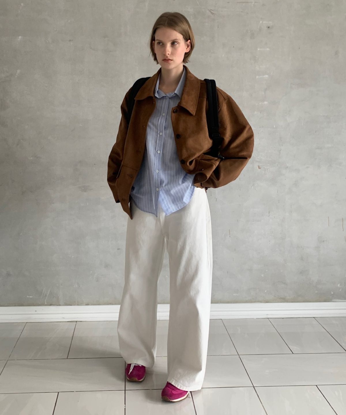 토아베(TOAVE) Labo Wide Cotton Pants (Ivory)