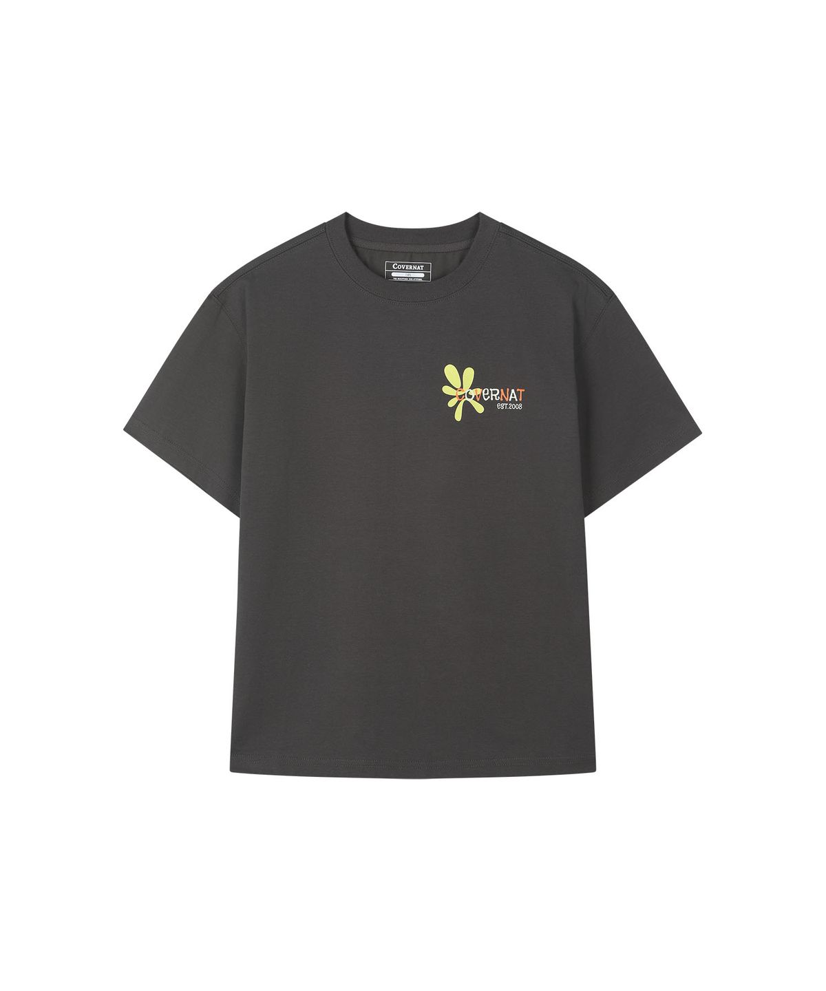 커버낫 키즈(COVERNAT KIDS) 커버라이드 살라 반팔 티셔츠 차콜 CK2603ST19CH