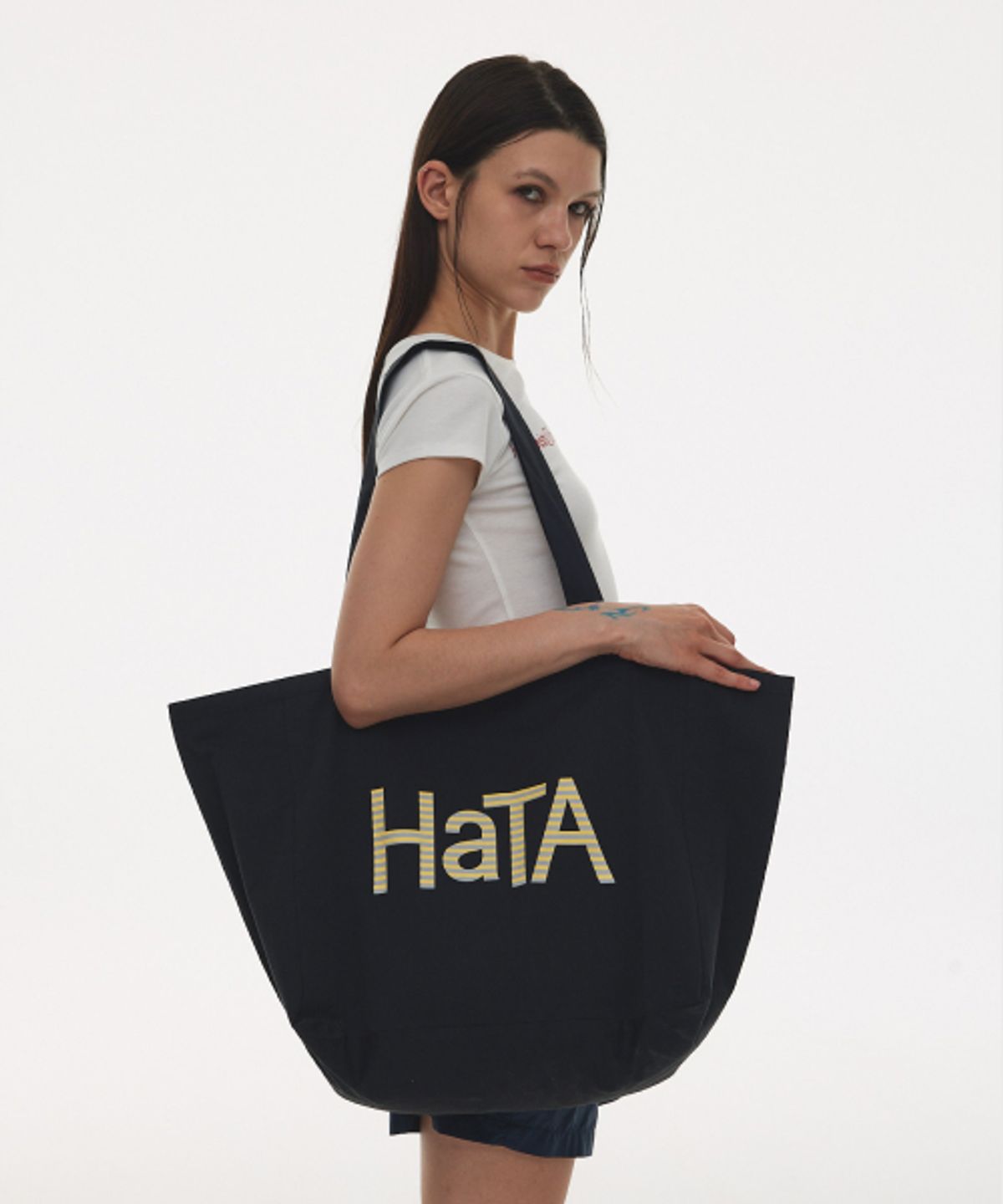 하타(HATA) Signature Eco Bag_Charcoal