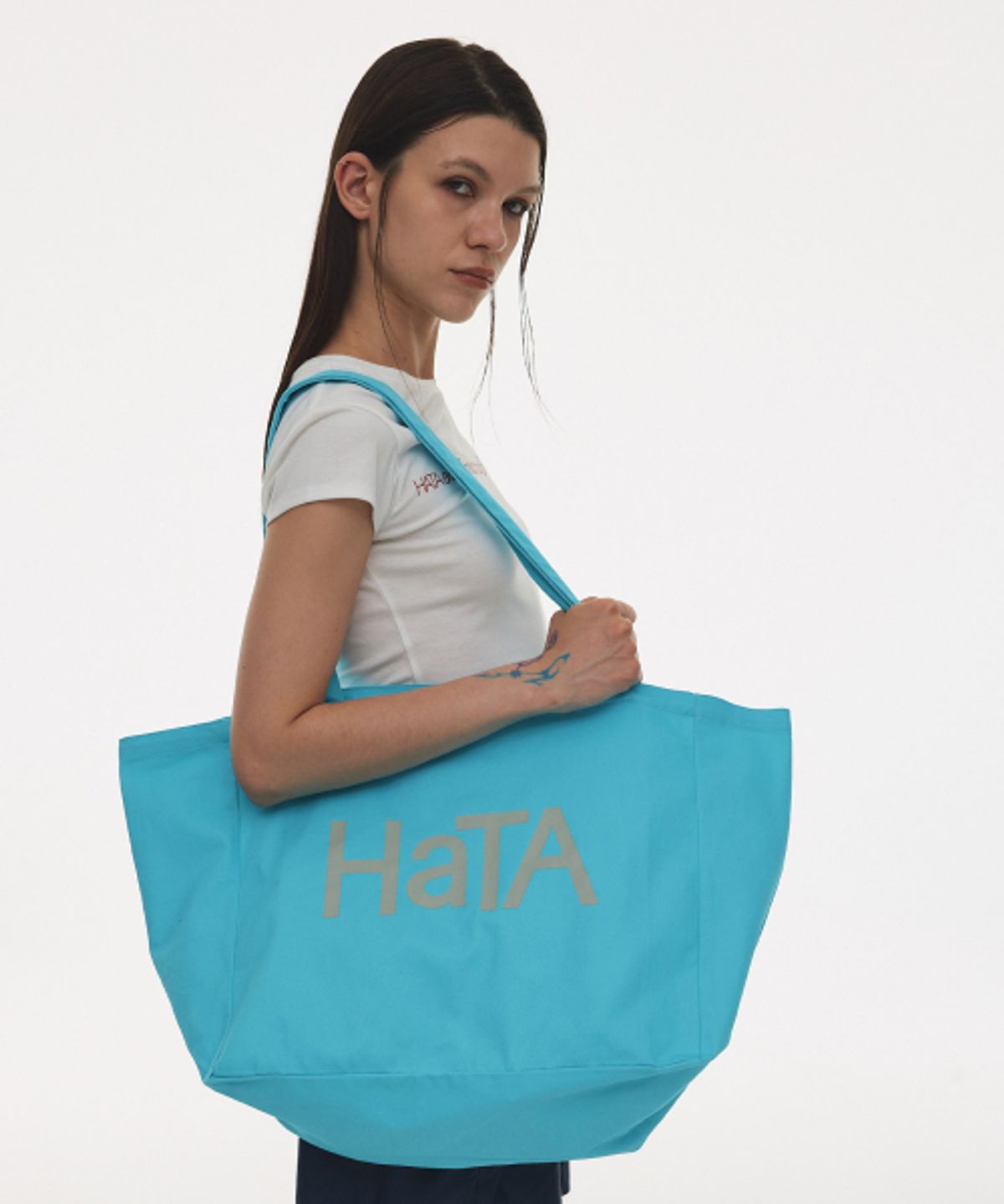 하타(HATA) Signature Eco Bag_Aqua Blue