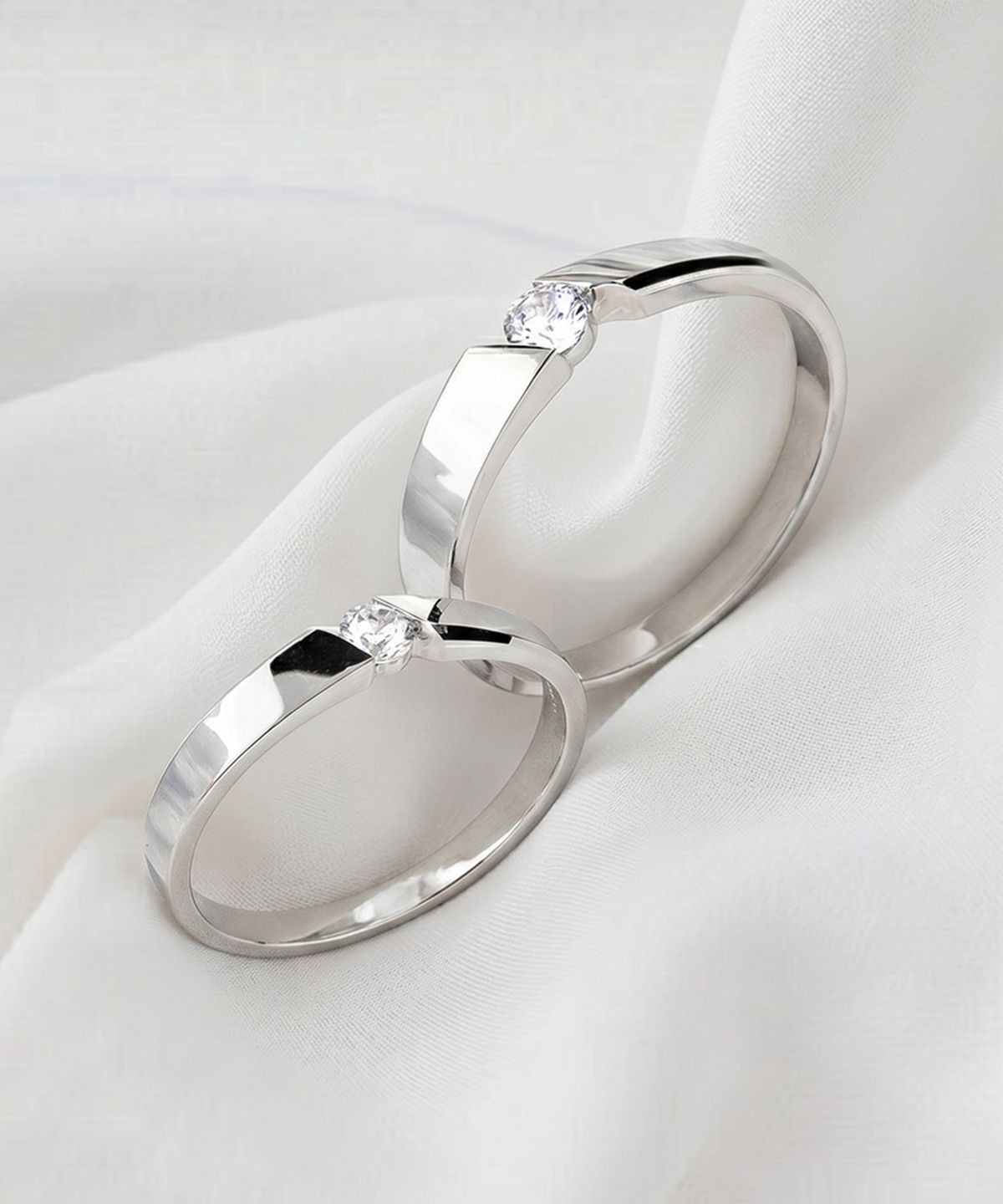 엘렌쥬얼리(HELENE JEWELRY) 실버 Silver 925 엘리샤 커플 링 은 반지