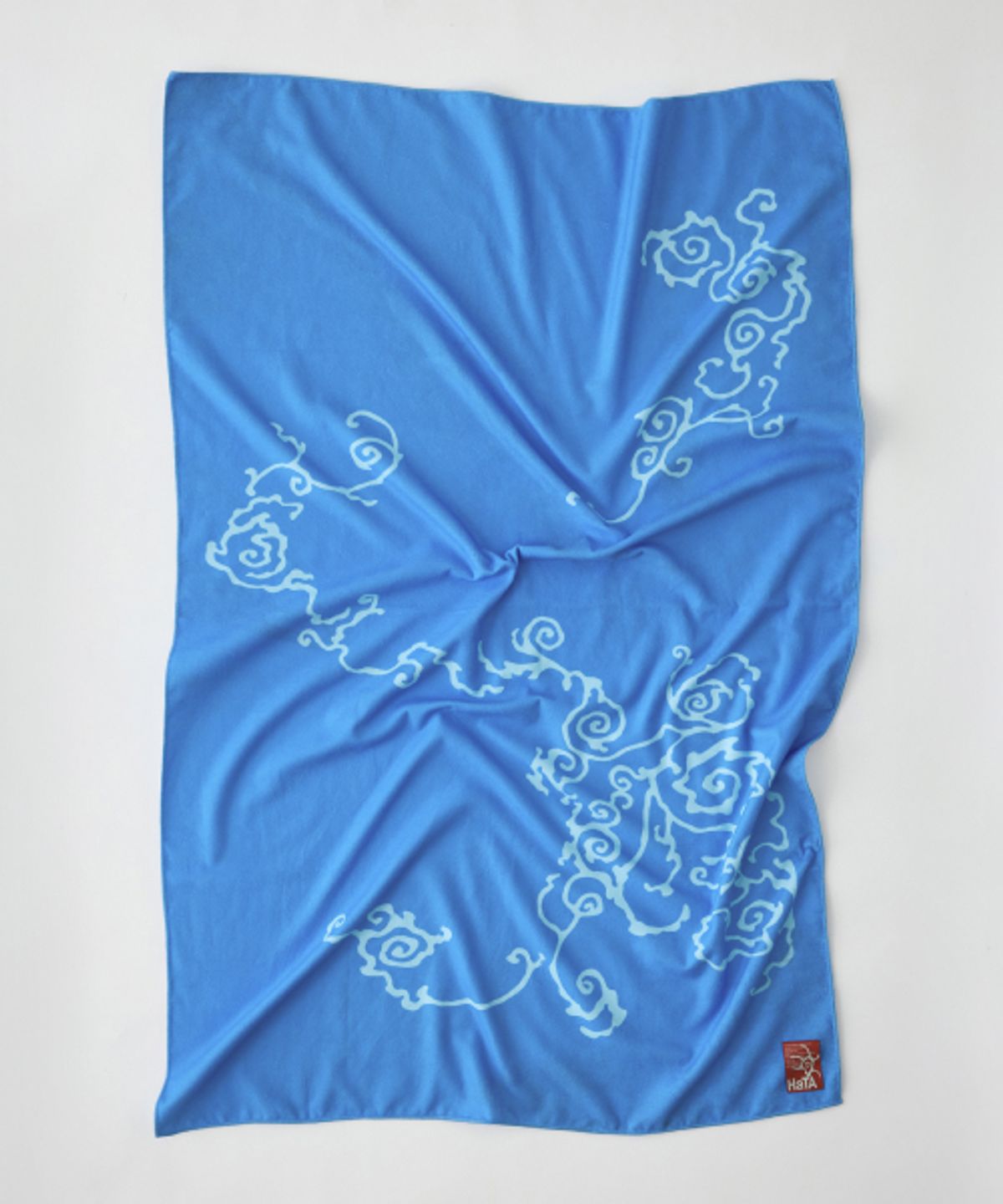 하타(HATA) Beach Towel_Error Graphic Aqua Blue
