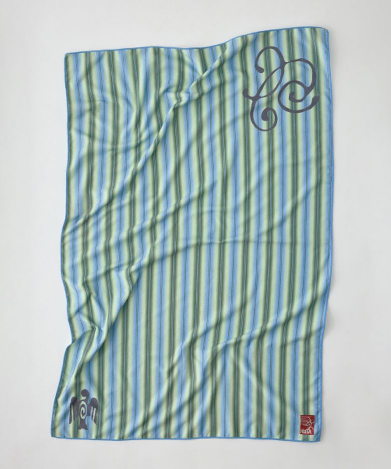 Beach Towel_Olive Stripe