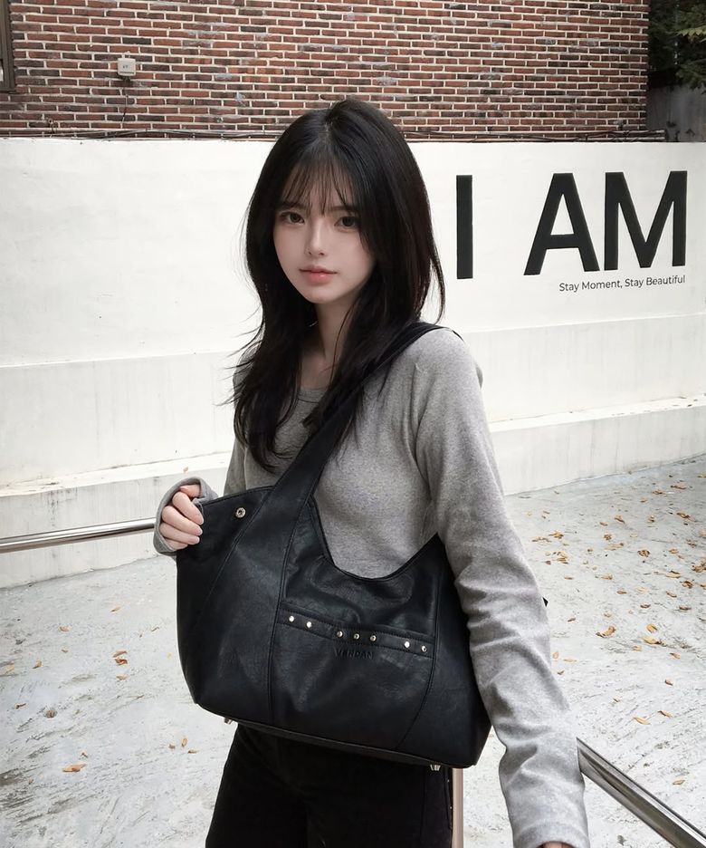 Aube Soft Shopper Bag_black