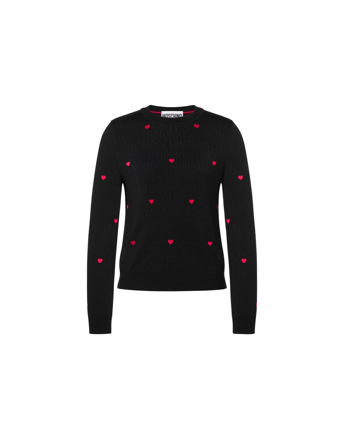 모스키노(MOSCHINO) 하트 올오버 니트