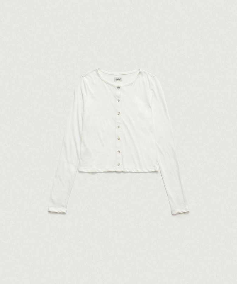 [꼬민지 PICK] Roen Sheer Cardigan_White