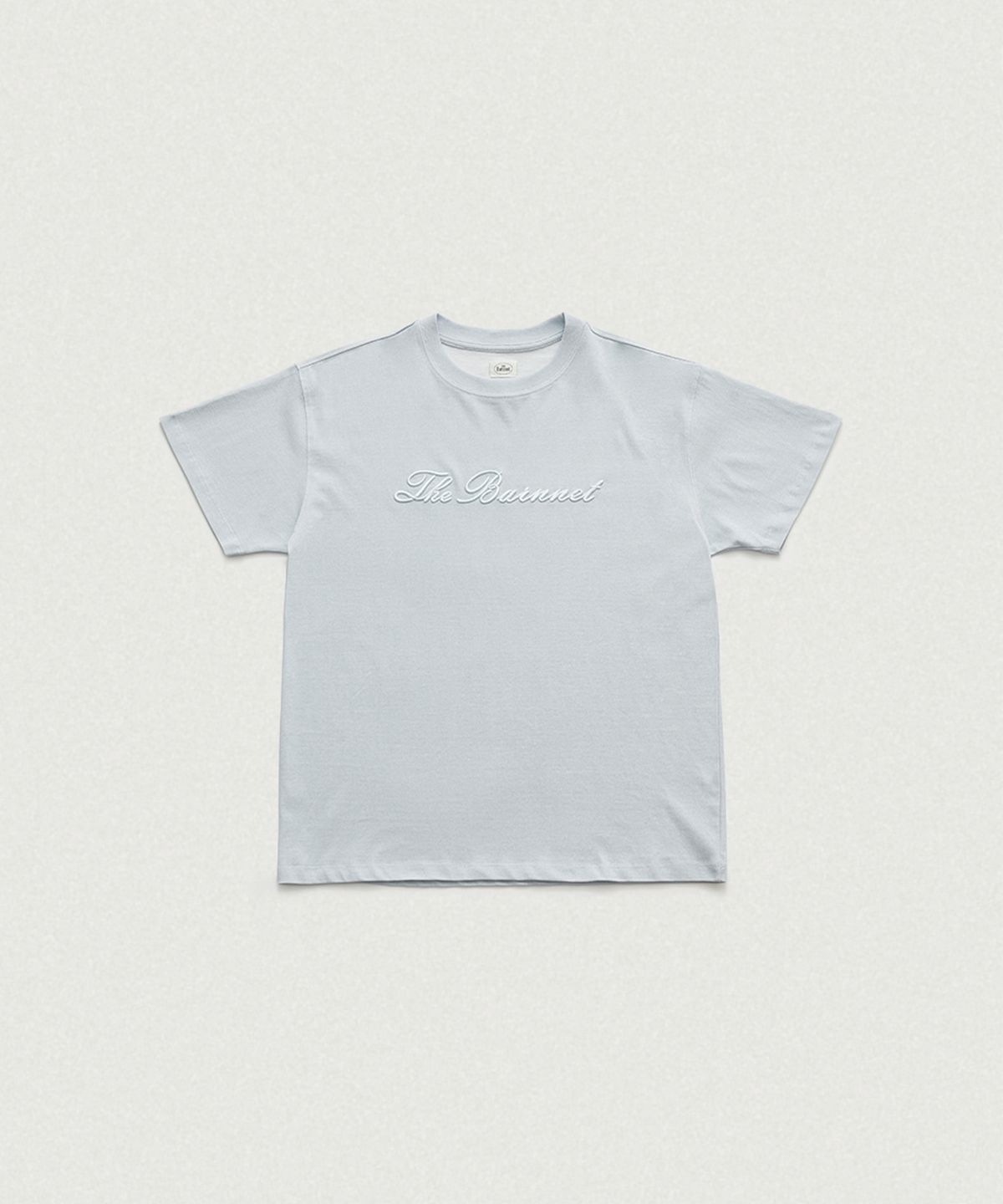 더바넷(THEBARNNET) Benny Script Logo T-shirt_Light Blue