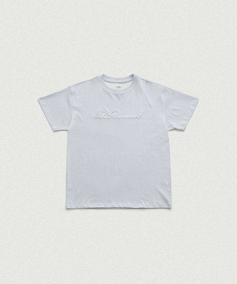 Benny Script Logo T-shirt_Light Blue