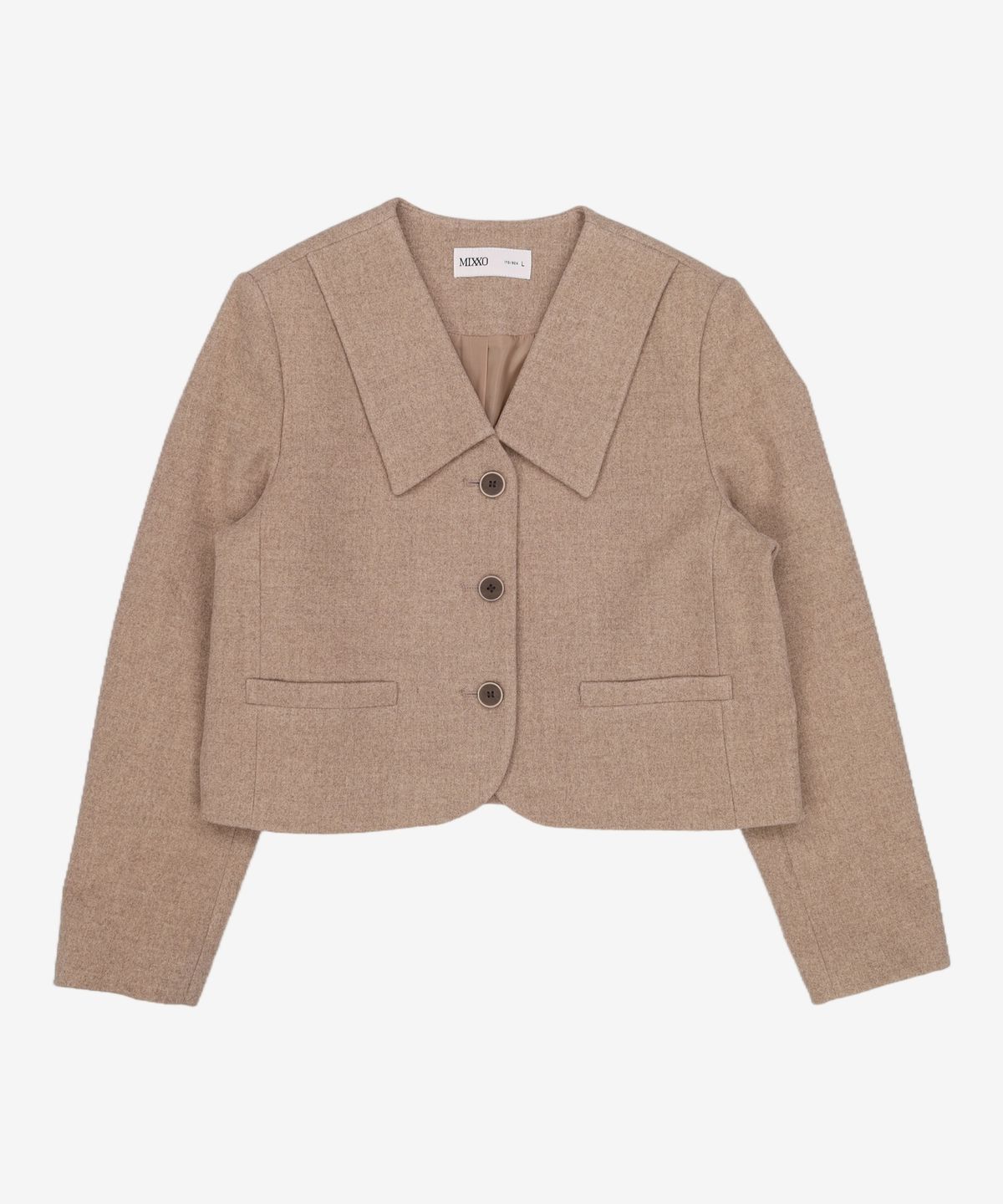 미쏘(MIXXO) [리오더]빅카라 숏 자켓 JKC921G 리오더 MIWJKCT0QG L