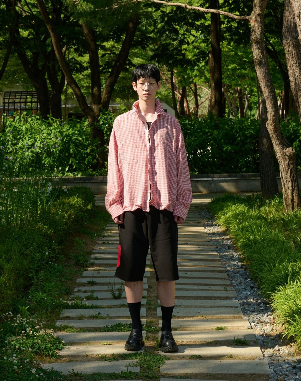 오디너리피플(ORDINARY PEOPLE) RE : Shape Memory Wire Shirt [RED]