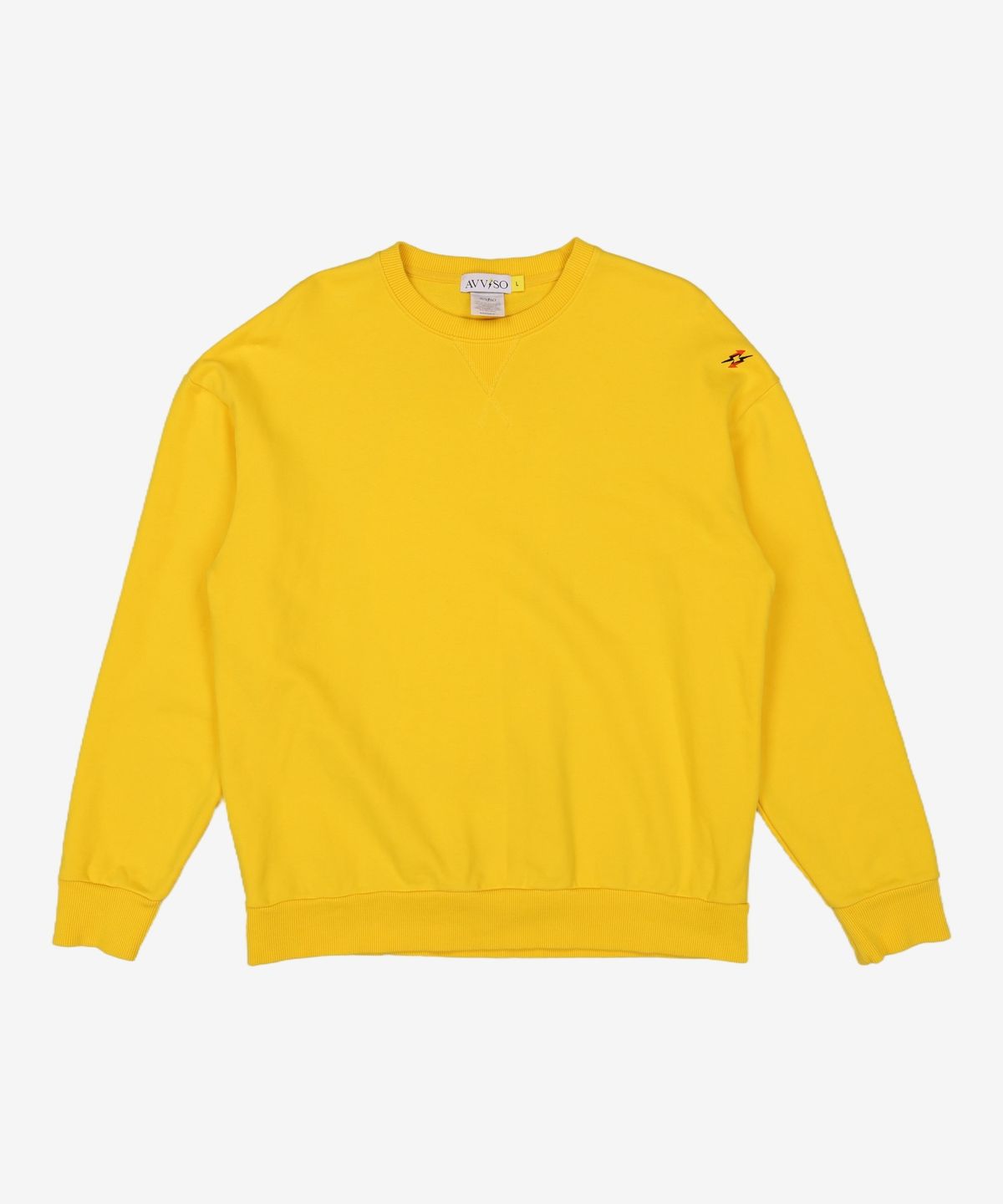 아비쏘(AVVISO) Importante Sweat Shirt (Yellow) L