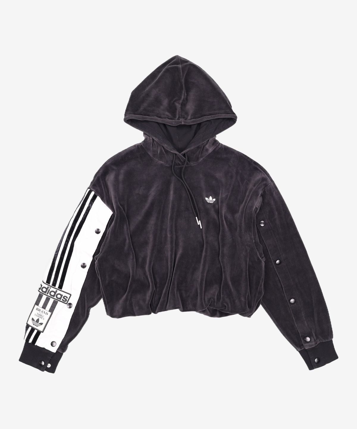 아디다스(ADIDAS) 아디브레이크 벨루어 후디 - 블랙 / IC8140 XS