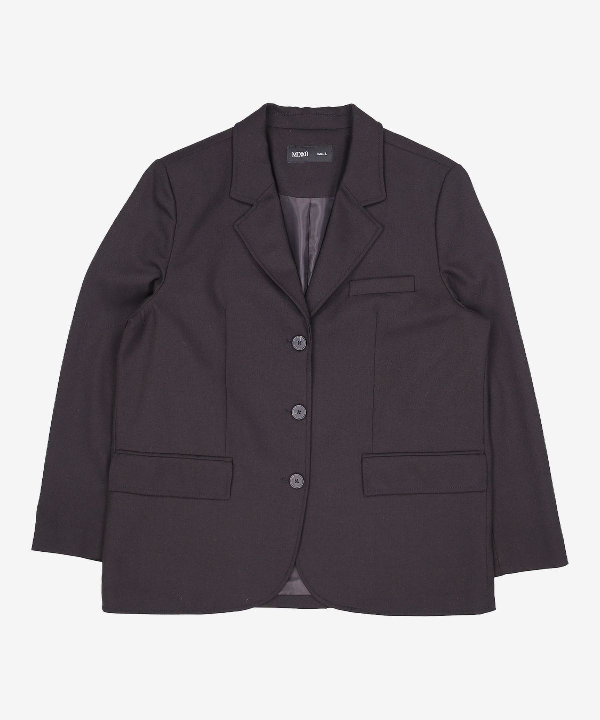 미쏘(MIXXO) 테일러드 오버핏 싱글 자켓 MIWJKD32PB L