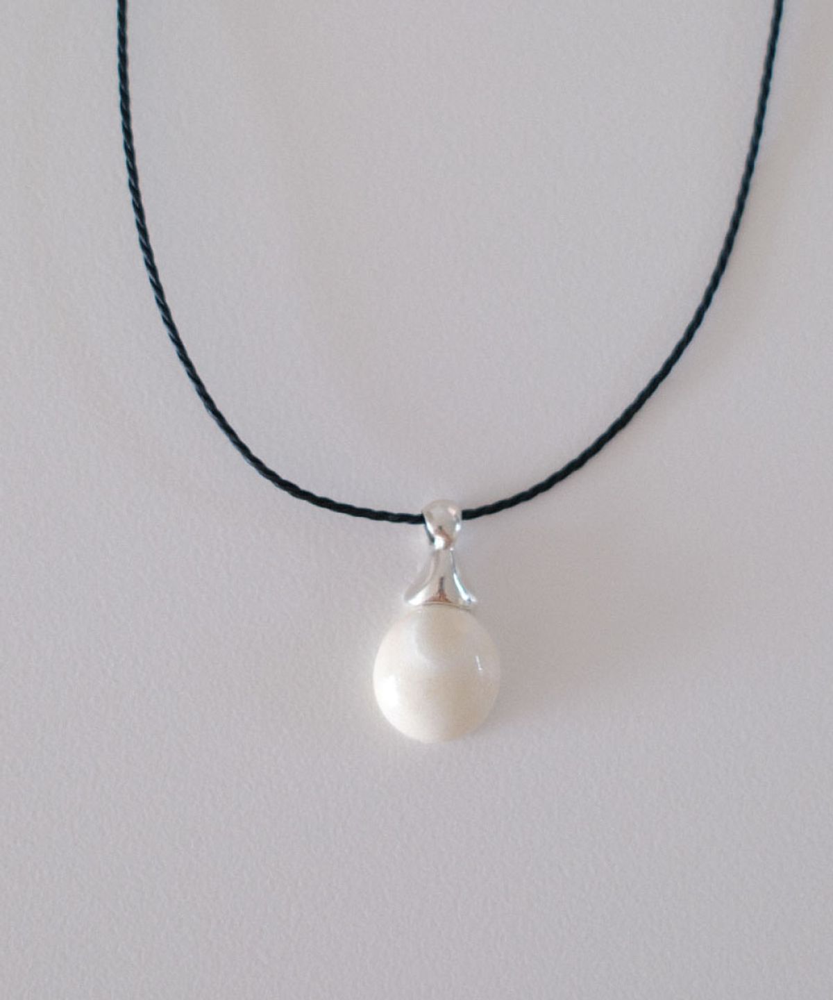 세이(SEI) spiral stone necklace [sand]