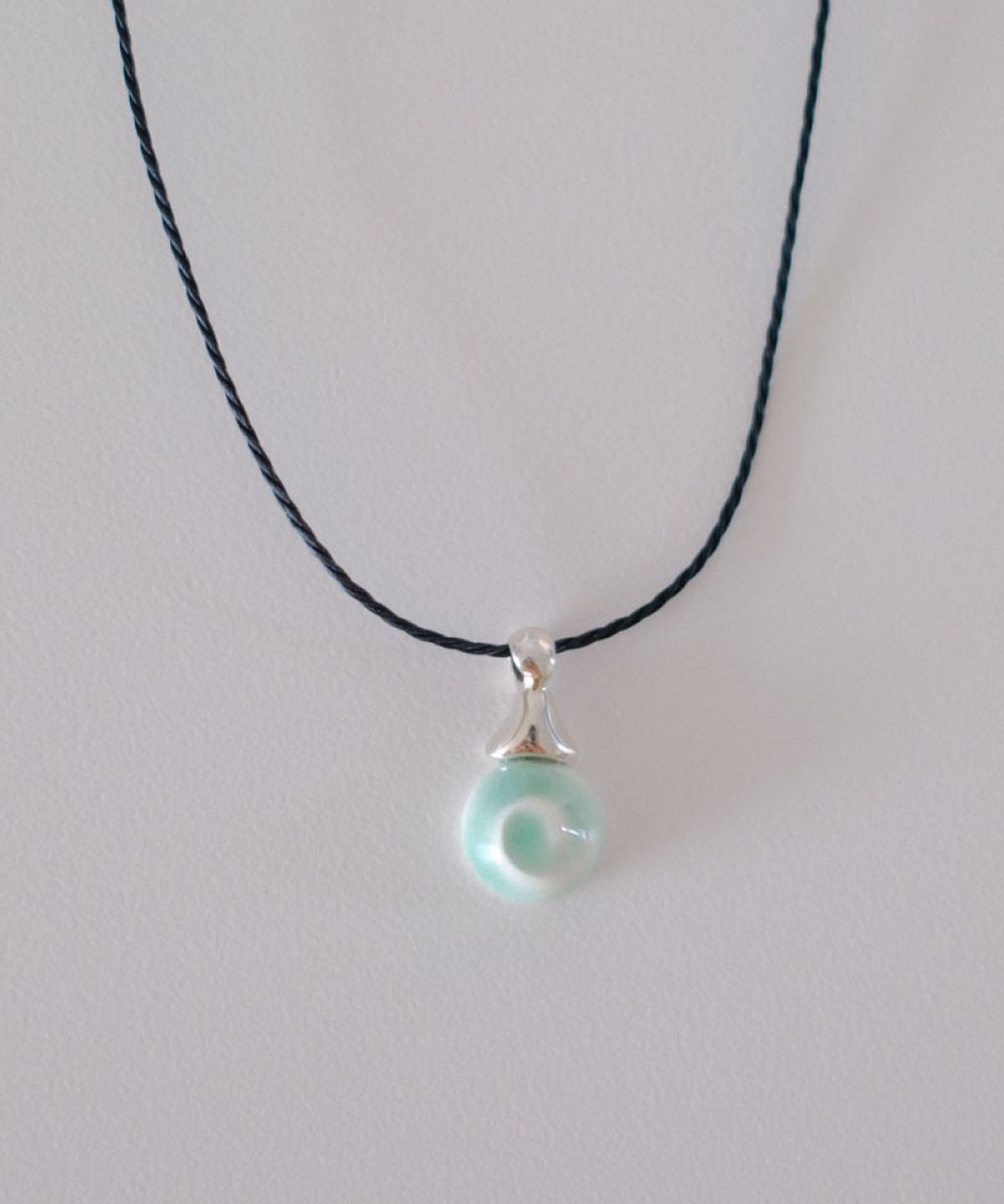 세이(SEI) spiral stone necklace [ocean]