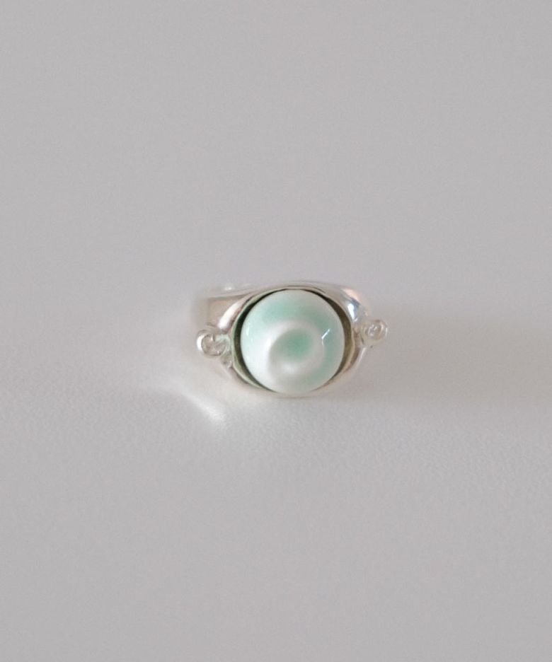spiral stone ring [ocean]