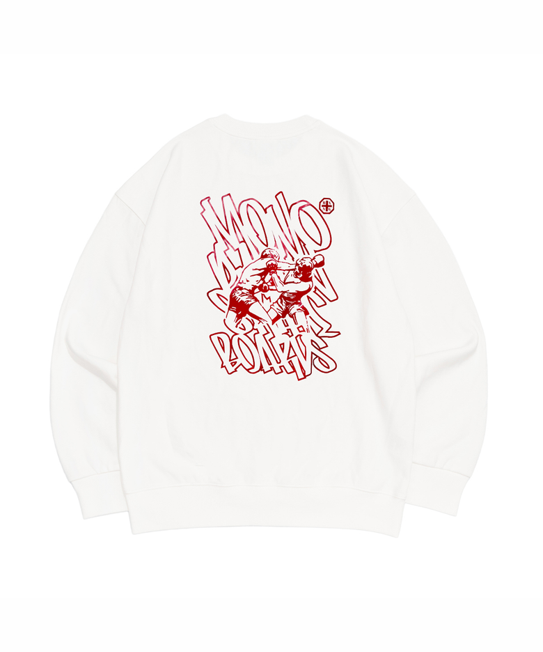 tms bxng interlock oversized sweatshirt - off white II