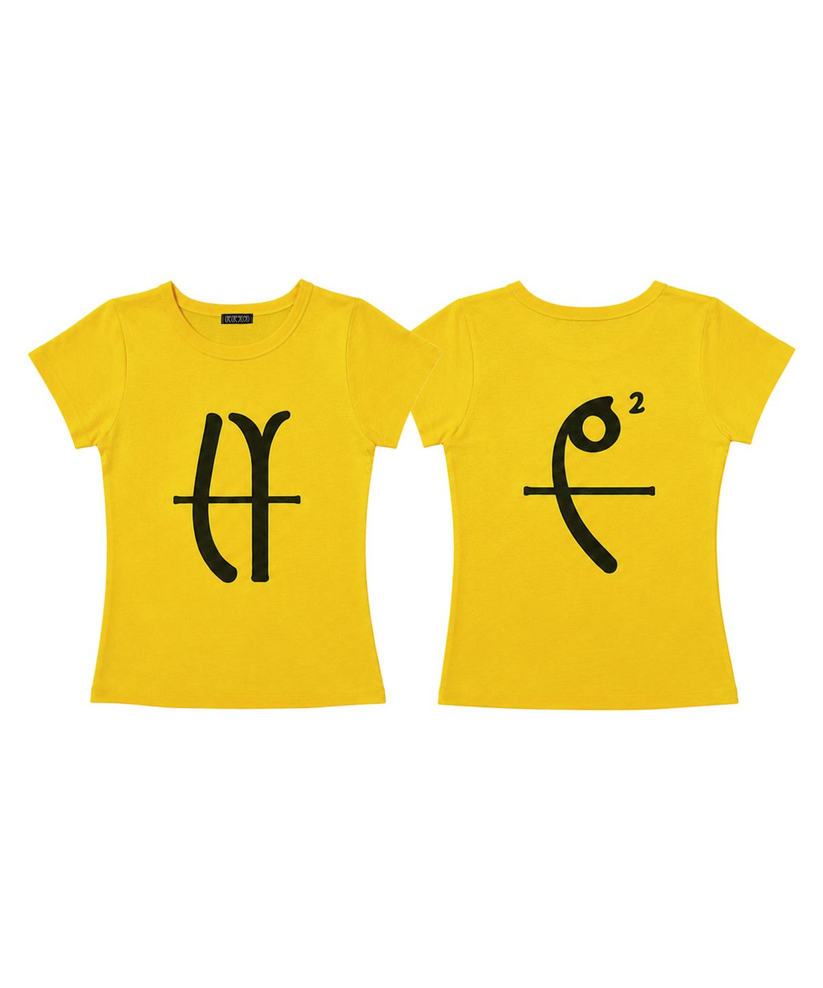 라이라이(LYELYE) LYEX2 Graphic logo tee (yellow)