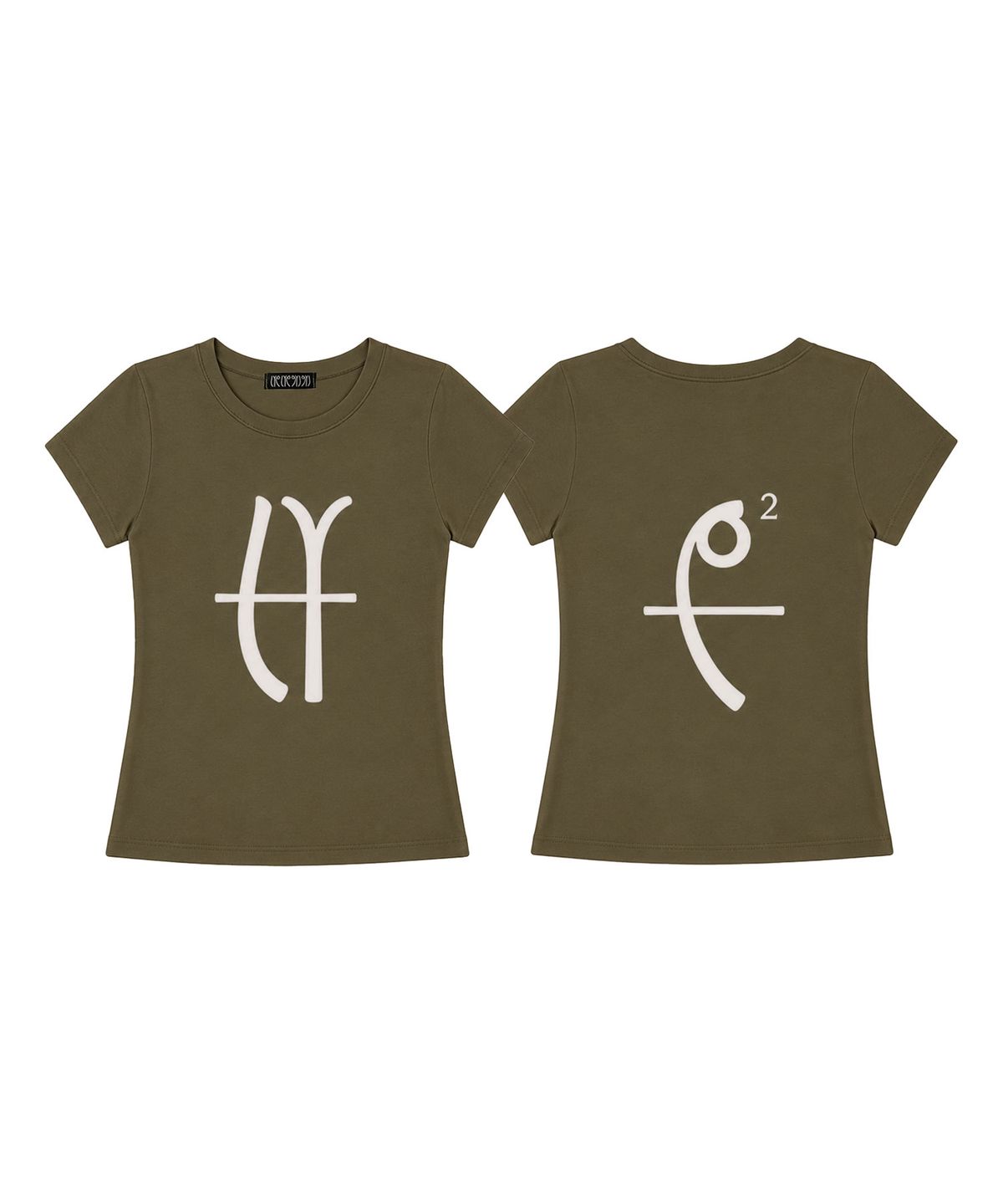 라이라이(LYELYE) LYEX2 Graphic logo tee (khaki)