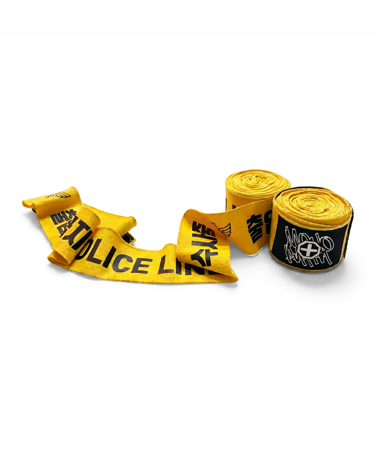 mexican style 4.5m bxng hand wraps - police line
