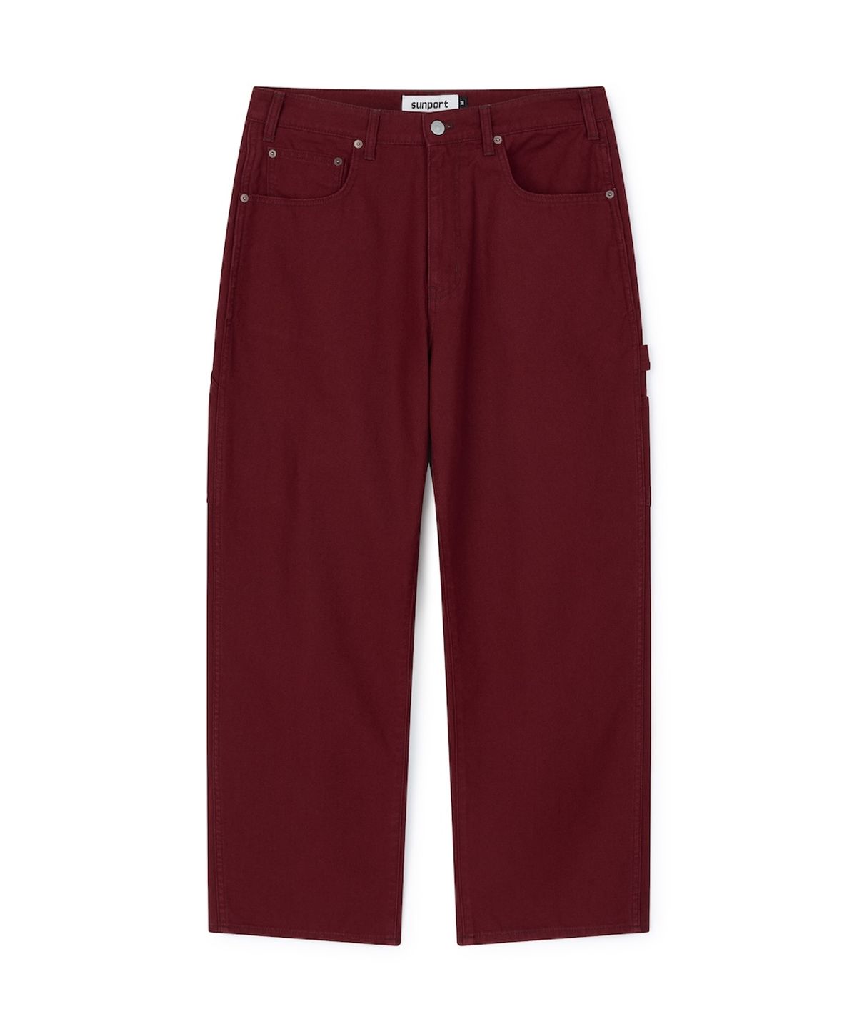 선포트(SUNPORT) Loosed Carpenter Pants Dark Red