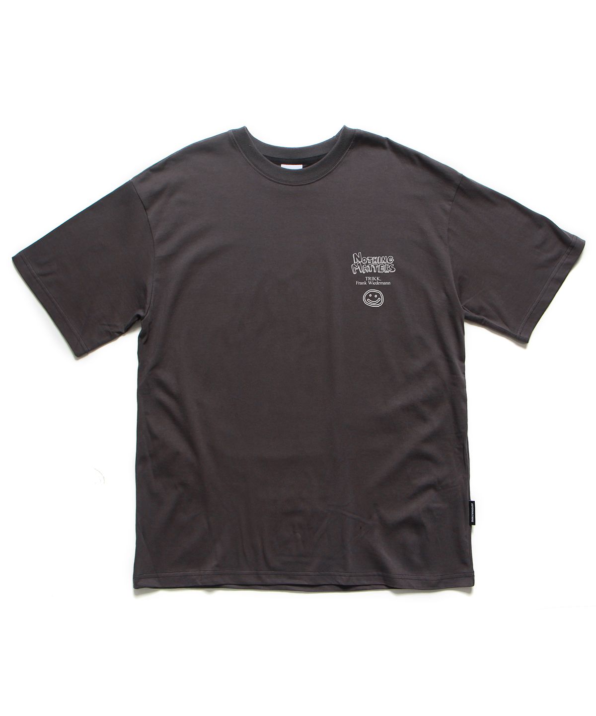 앱놀머씽(ABNORMALTHING) NMS 오버핏 티셔츠 차콜 (NMS T-SHIRT CHARCOAL)